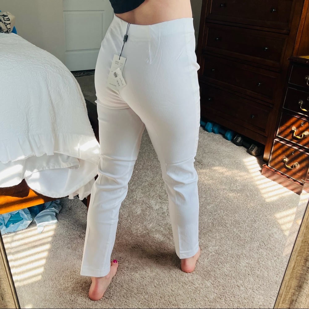 NWT Lior white Sasha ankle pants size 8 - Picture 7 of 7